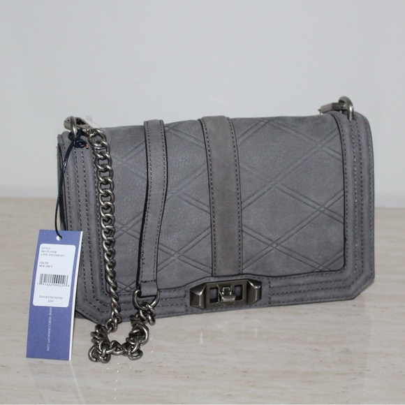Rebecca Minkoff Grey Love Crossbody Bag - Picture 2 of 16